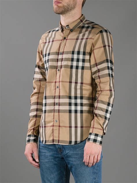 burberry check shirt|burberry check cotton shirts.